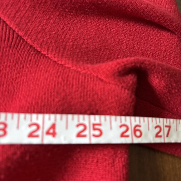 Dressbarn Woman Red Thick Sweater Size 14-16 - Picture 5 of 7